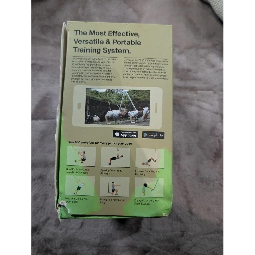 TRX Tactical Gym Suspension Training Kit & Jay Dawes Complete Guide Book NIB